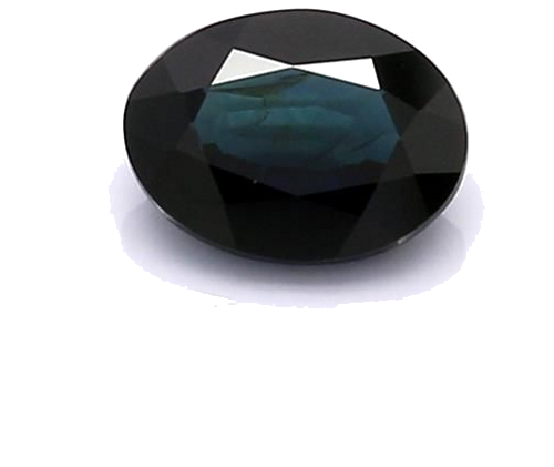 0.88 carat BLUE BRILLIANTSTEP cut Oval Safyras (1)