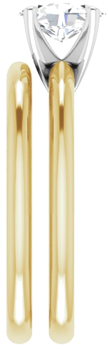 14K Yellow   Platinum 7x5 mm Oval Solitaire Engagement Ring Mounting (9)