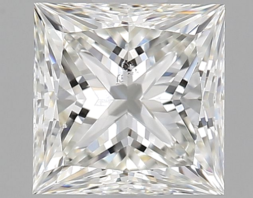 0.9 carat H-SI2 Natūralus Princess Deimantas (1)