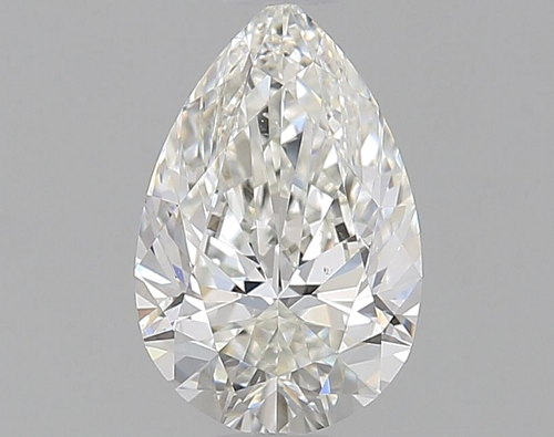 0.6 carat H-VS2 Natūralus Pear Deimantas (1)