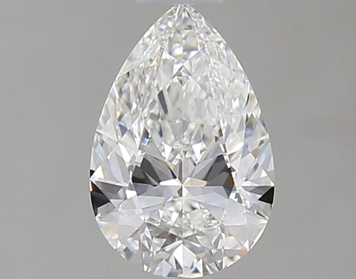 0.55 carat F-VVS1 Natūralus Pear Deimantas (1)