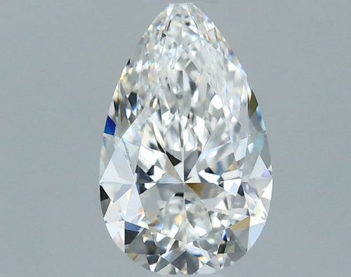 0.58 carat F-VVS2 Natūralus Pear Deimantas (1)