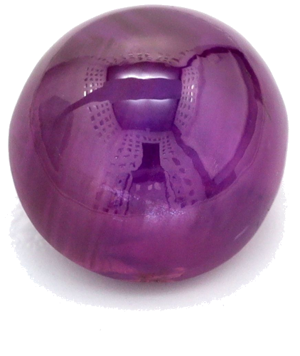 3.92 carat PURPLE CABOCHON cut Round Safyras (1)
