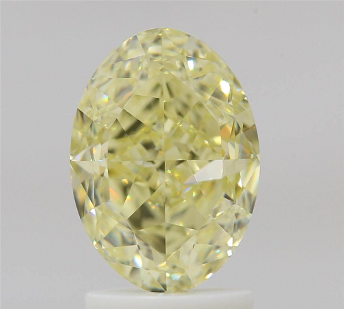 2.48 carat Fancy Light Yellow-VVS2 Natūralus Oval Deimantas (1)
