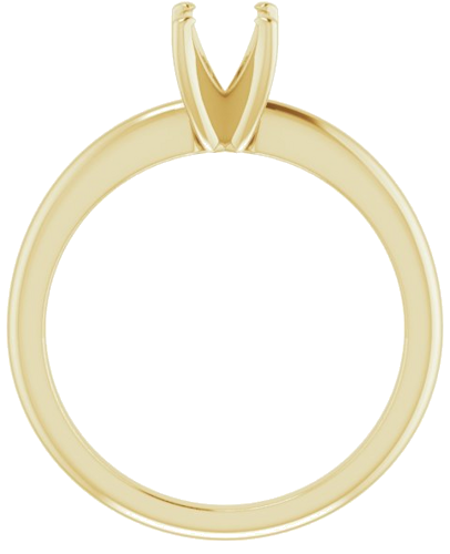 Sužadėtuvių Žiedas „Solitaire“ 417 Geltonojo Aukso Oval 7mm x 5mm (2)