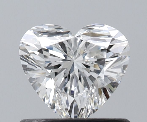0.6 carat F-VVS2 Natūralus Heart Deimantas (1)