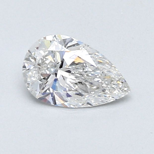 0.5 carat E-SI1 Natūralus Pear Deimantas (1)