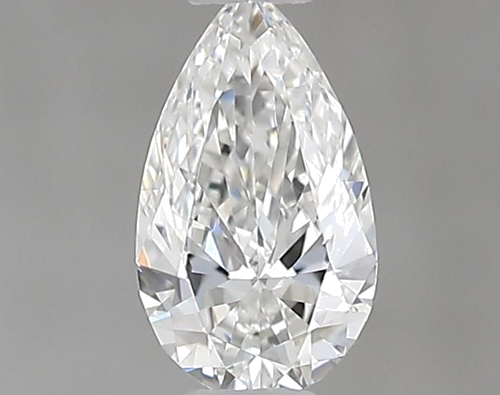 0.3 carat F-VVS1 Natūralus Pear Deimantas (1)