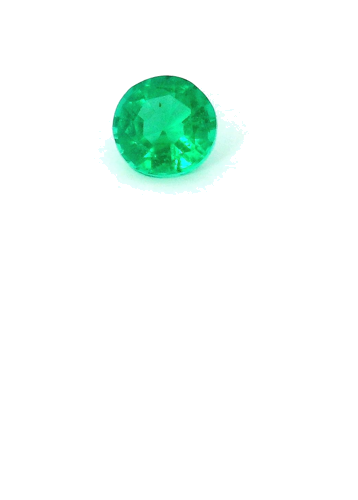0.18 carat GREEN Round Smaragdas (1)