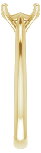 Sužadėtuvių Žiedas „Solitaire“ 585 Geltonojo Aukso Round 7.4mm (4)