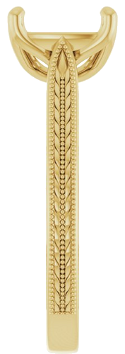 Sužadėtuvių Žiedas „Solitaire“ 14k yellow gold Oval 10mm x 8mm (4)