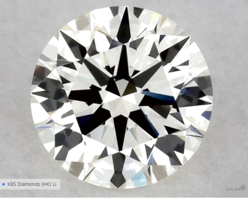 0.3 carat K-VVS2 Excellent cut Natūralus Round Deimantas (1)