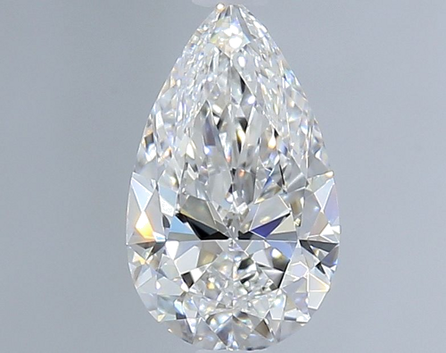 0.71 carat E-VVS2 Natūralus Pear Deimantas (1)
