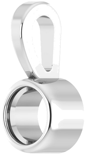 Pakabukas „Bezel-Set Solitaire“ 585 Baltojo Aukso Round 2.5mm (2)