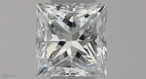 0.24 carat F-VS2 Natūralus Princess Deimantas (1)