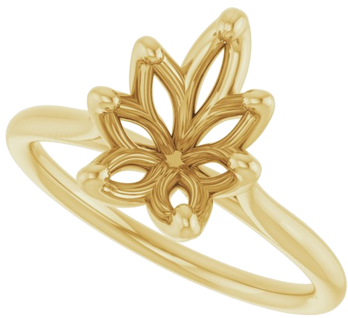 Sužadėtuvių Žiedas „Cathedral-Style Solitaire“ 14k yellow gold Pear 10mm x 7mm (5)