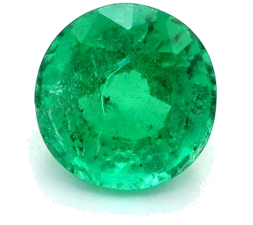 0.51 carat GREEN Round Smaragdas (1)
