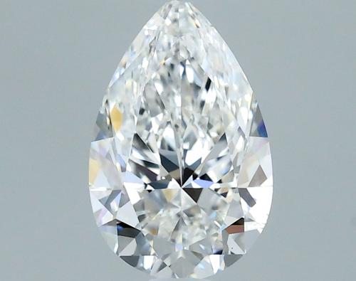 0.7 carat F-VS2 Natūralus Pear Deimantas (1)