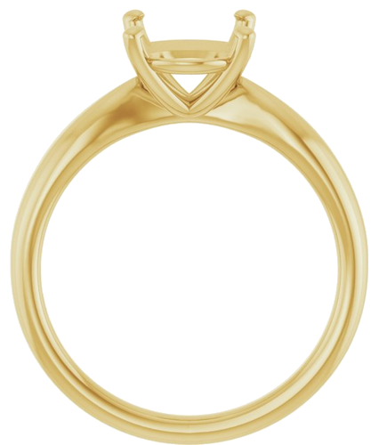 Sužadėtuvių Žiedas 14k yellow gold Oval 10mm x 8mm (2)