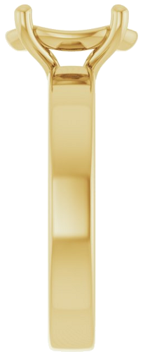 Sužadėtuvių Žiedas „Solitaire“ 585 Geltonojo Aukso Oval 10mm x 8mm (4)