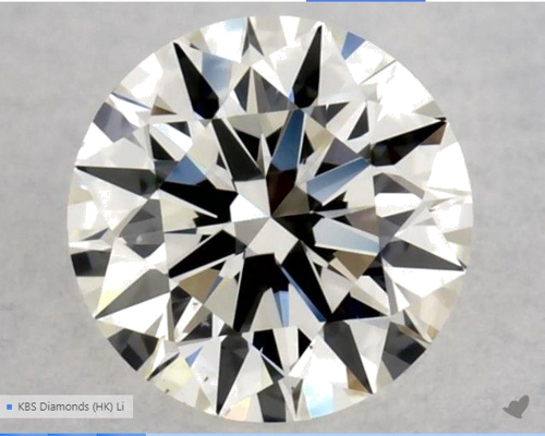 0.32 carat J-VS2 Excellent cut Natūralus Round Deimantas (1)