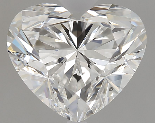 1.8 carat F-SI1 Natūralus Heart Deimantas (1)
