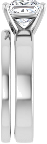 Sužadėtuvių Žiedas 950 Platinos Square 6.5mm (9)