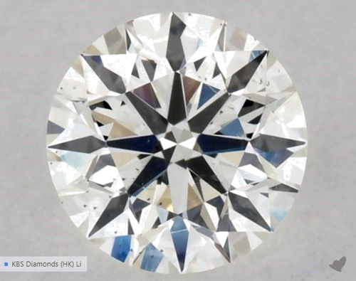 0.41 carat J-SI2 Excellent cut Natūralus Round Deimantas (1)