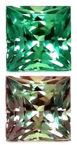 0.14 carat GREEN Square Alexandrite (1)