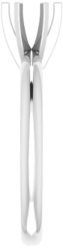 Platinum 5-5.3 mm Round 6-Prong Solitaire Ring Mounting (4)
