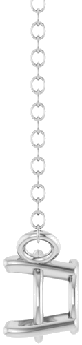 Pakabukas „Solitaire“ 14k white gold Round 5mm (3)