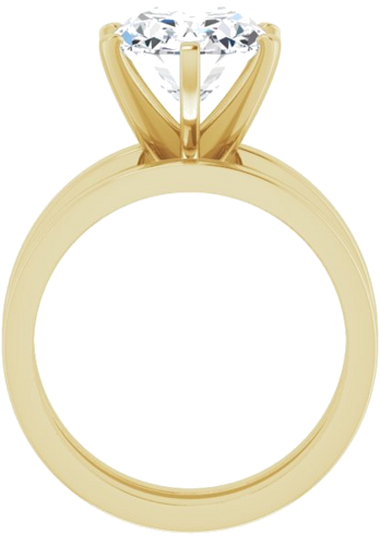 Sužadėtuvių Žiedas „Solitaire“ 14k yellow gold Oval 11mm x 9mm (7)