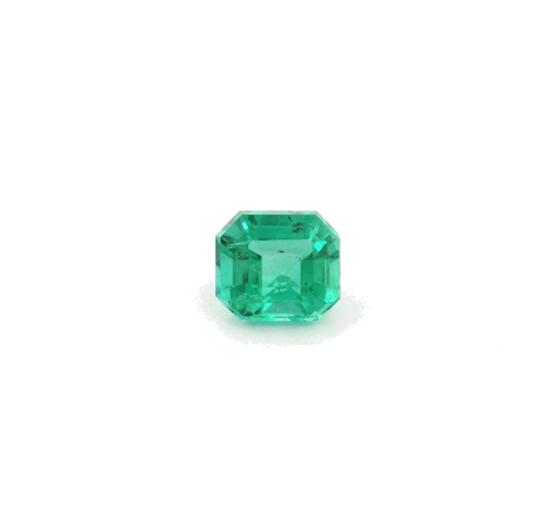 0.83 carat GREEN STEP cut Octagonal Smaragdas (1)