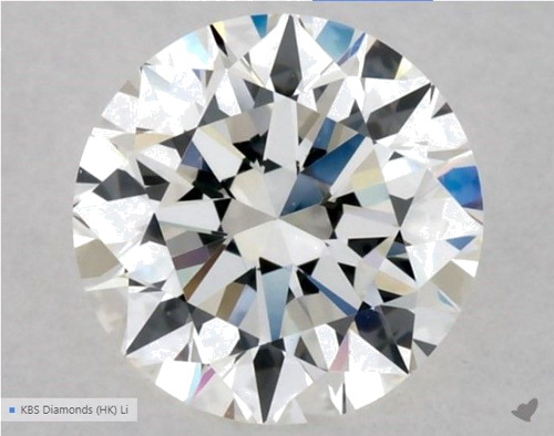 0.54 carat G-VS1 Excellent cut Natūralus Round Deimantas (1)