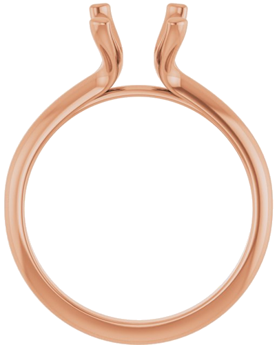 Sužadėtuvių Žiedas „Solitaire“ 14k rose gold Emerald 9mm x 7mm (2)