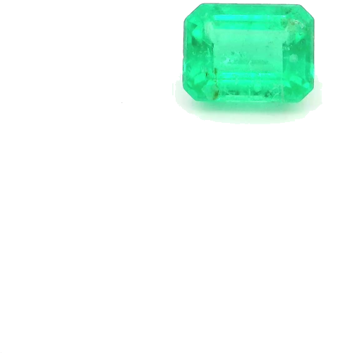 0.45 carat GREEN STEP cut Emerald Smaragdas (1)