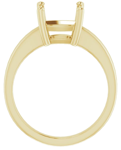 Sužadėtuvių Žiedas „Solitaire“ 18k yellow gold Cushion 9mm (2)