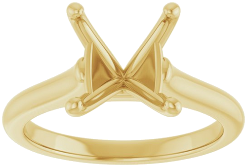 Sužadėtuvių Žiedas „Accented“ 10k yellow gold Oval 11mm x 9mm (3)