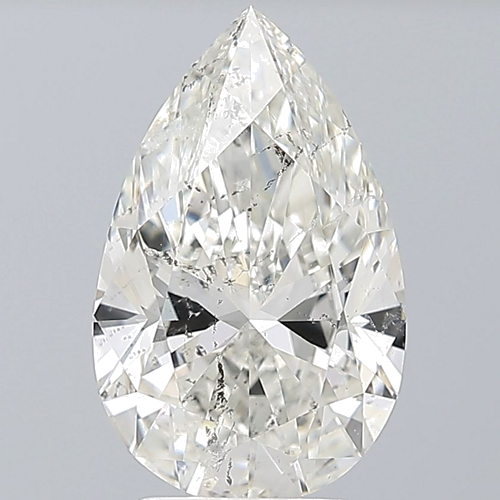 3.01 carat I-SI2 Natūralus Pear Deimantas (1)