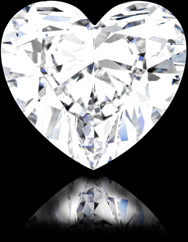 4.04 carat E-FL Natūralus Heart Deimantas (1)