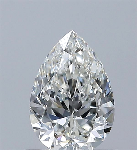 0.6 carat H-VVS2 Natūralus Pear Deimantas (1)