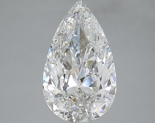 3.03 carat G-SI2 Natūralus Pear Deimantas (1)