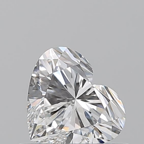 0.5 carat F-VVS2 Natūralus Heart Deimantas (1)