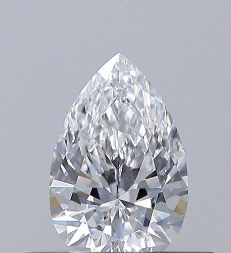 0.3 carat D-VVS2 Natūralus Pear Deimantas (1)