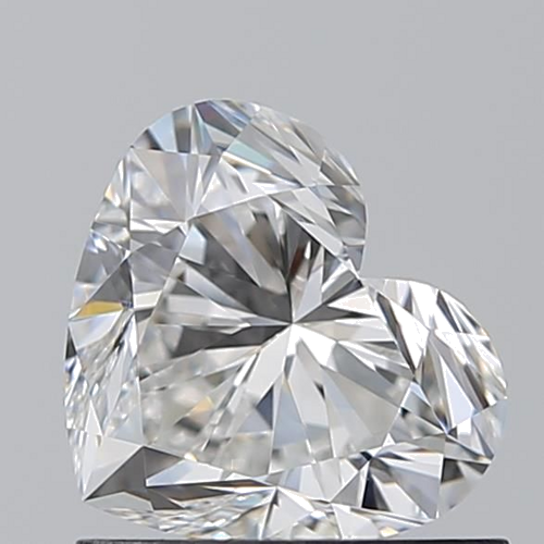 0.91 carat F-VVS2 Natūralus Heart Deimantas (1)