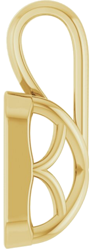 Pakabukas „Solitaire“ 585 Geltonojo Aukso Emerald 7mm x 5mm (3)