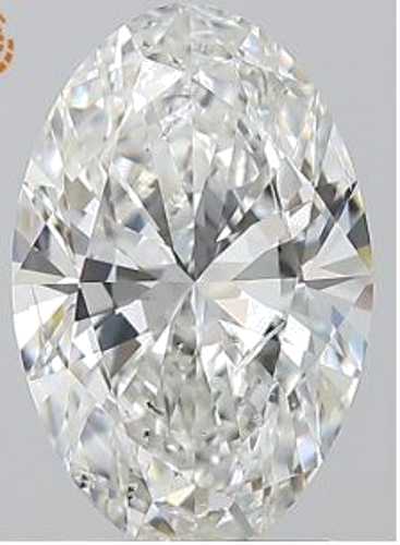 2.01 carat G-SI2 Natūralus Oval Deimantas (1)