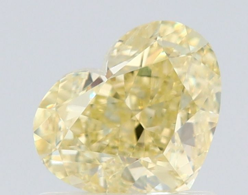 1.01 carat Fancy Light Yellow-SI2 Natūralus Heart Deimantas (1)