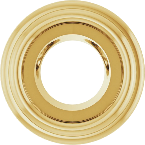 Pakabukas „Bezel-Set Solitaire“ 10k yellow gold Round 3.4mm (1)