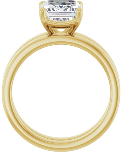 Sužadėtuvių Žiedas „Solitaire“ 10k yellow gold Emerald 9mm x 7mm (7)
